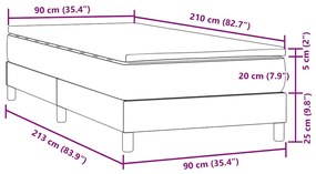 BOX SPRING ΚΡΕΒΑΤΙ ΜΕ ΣΤΡΩΜΑ ΣΚΟΥΡΟ ΠΡΑΣΙΝΟ 90X210ΕΚ. ΒΕΛΟΥΔΙΝΟ 3315906