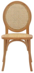 ΚΑΡΕΚΛΑ CAMIL PAKOWORLD ΦΥΣΙΚΟ ΞΥΛΟ ΟΞΙΑΣ-ΦΥΣΙΚΟ RATTAN 45X50X94ΕΚ