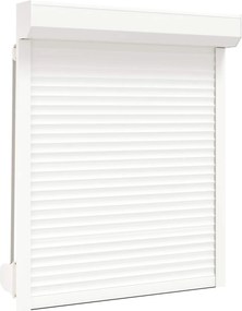 vidaXL Ρολό εισόδου Λευκός 100 x 130 cm Αλουμίνιο και Πολυουρεθάνη