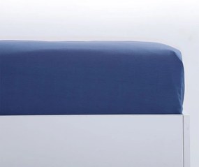 Σεντόνι Nau Coast Με Λάστιχο True Navy Nef-Nef Homeware Υπέρδιπλo 160x255cm 100% Βαμβακερό Περκάλι