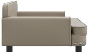 vidaXL Καναπές Παιδικός Καπουτσίνο 90x53x30 εκ. από Συνθετικό Δέρμα