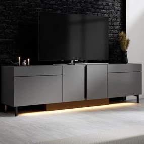 Έπιπλο Τηλεόρασης Ανθρακί LEEGE 180x32x50