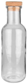 Μπουκάλι Γυάλινο 1000ml Με Καπάκι Φελλού Grey Estia Glass