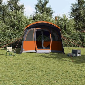 vidaXL Σκηνές Γκρι και πορτοκαλί 576 x 325 x 213 εκ Πολυεστέρας