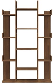 vidaXL Βιβλιοθήκη Καφέ Δρυς 86x25,5x140 εκ. από Επεξεργασμένο Ξύλο