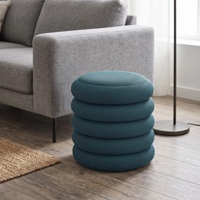 Σκαμπό-μπαούλο Atom Home Deco Factory - 37x42cm - Μπλε
