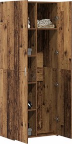 vidaXL Highboard Παλιό ξύλο 70 x 42,5 x 185 εκ