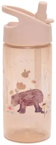 Παγούρι Με Καλαμάκι Tritan Bear linen White Stars 380ml Petit Monkey PTM-DB43