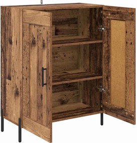 vidaXL Πλαϊνό γραφείο Παλιό Ξύλο 69,5 x 34 x 90 εκ.