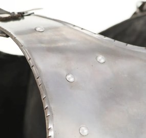 vidaXL Θώρακας Μεσαιωνικής Πανοπλίας Ιππότη Ρέπλικα LARP Ασημί Ατσάλι