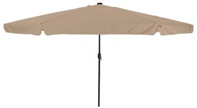 vidaXL Ομπρέλα Κήπου Taupe 395 x 395 x 245 εκ. Πολυεστέρας