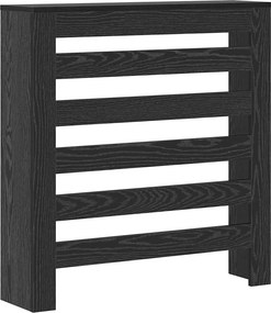 vidaXL Καπάκι Καλοριφέρ Μαύρη Δρυς 78 x 20 x 82 cm Επεξεργασμένο Ξύλο