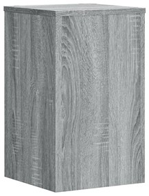 vidaXL Βάσεις Φυτών 2 Τεμ. Γκρι Sonoma 30x30x50 εκ. Επεξεργασμένο Ξύλο