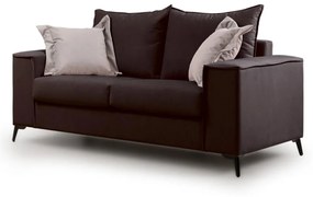 Sofa VERONA Two-seater Γκρί σκούρο