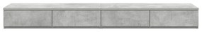 vidaXL Συρτάρια Κρεβατιού Γκρι Σκυρόδεμα 160x36,5x16,5 εκ Επεξεργασμένο Ξύλο