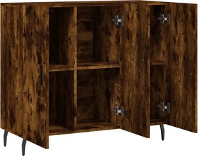 vidaXL Ντουλάπι Καπνιστή Δρυς 90x34x80 εκ. Επεξεργασμένο Ξύλο