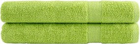 vidaXL Πετσέτες Premium SOLUND 2 Τεμ. Πράσινη 100x200 εκ. 600 γρ/μ²