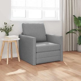 vidaXL Καναπέ-Κρεβάτι Δαπέδου Ανοιχτό γκρι 74 x 77 x 81 εκ. ύφασμα