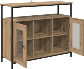 vidaXL Πλαϊνό γραφείο Artisan Oak 100 x 35 x 80 εκ. Επεξεργασμένο ξύλο