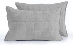 Ζεύγος Μαξιλαροθήκες Καπιτονέ (52x72) Nef-Nef Homeware Elements Olympia Grey