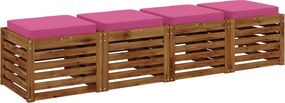 vidaXL Μαξιλάρια καθιστικού 4 κομματιών VUGHT 4 pcs 100% Πολυεστέρας