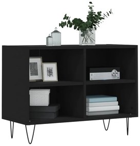 vidaXL Έπιπλο Τηλεόρασης Μαύρο 69,5x30x50 εκ. από Επεξεργασμένο Ξύλο