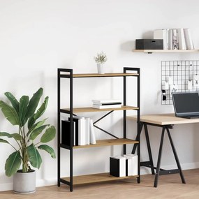 vidaXL Βιβλιοθήκη artisan δρυς 80 x 30 x 118 εκ Επεξεργασμένο ξύλο