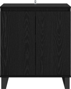 VidaXL Πλαϊνό γραφείο Μαύρη Οξυά 60 x 35 x 70 cm Επεξεργασμένο Ξύλο