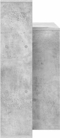 vidaXL Γραφείο Σκυρόδεμα Γκρι 100 x 40 x 90 cm Επεξεργασμένο ξύλο