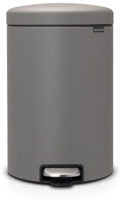 Brabantia 1001091 Κάδος με πεντάλ 20L, Mineral Concrete Grey