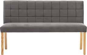 vidaXL Παγκάκι Γκρι 140 εκ. Βελούδινο