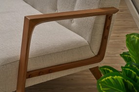 2-Seat Sofa Kemer - Cream Cream