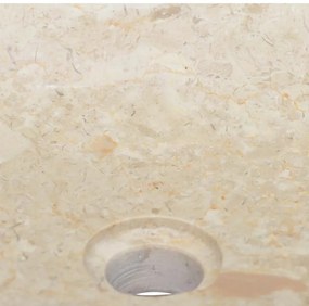 vidaXL Νιπτήρας Κρεμ 50 x 35 x 10 εκ. Μαρμάρινος