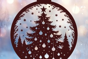 Σετ των 3 Intra απο ξύλο plywood 3mm-4mm πάχος - Στολίδι Χριστουγεννιάτικου Δέντρου Cut Laser 53 Δίασταση 6x6 cm INTRAFABR-116904470