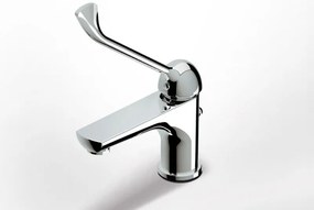 Eurorama Klint Chrome Μπαταρία Νιπτήρος CLINICA με Επιμήκη Λεβιέ για Χειρισμό με τον Αγκώνα 142310XL-100