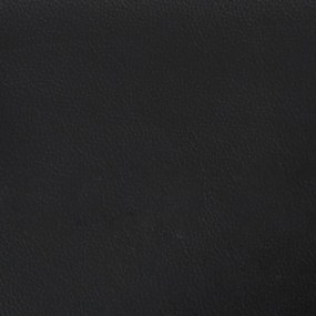 Κεφαλάρι με Πτερύγια Μαύρο 103x23x118/128 εκ. Συνθετικό Δέρμα 3118040