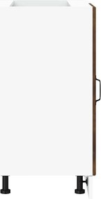 vidaXL ντουλάπι βάσης κουζίνας Kalmar Καπνιστή δρυς Επεξεργασμένο Ξύλο