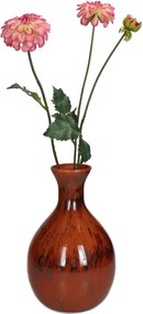 Βάζο ArteLibre Κόκκινο Γυαλί 16x16x25cm