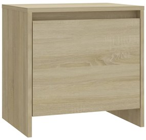 vidaXL Κομοδίνα 2 Τεμ. Sonoma Δρυς 45x34x44,5 εκ. από Επεξ. Ξύλο
