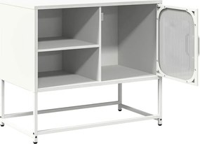 vidaXL Έπιπλο Τηλεόρασης Λευκό 68x39x60,5 εκ. από Χάλυβα