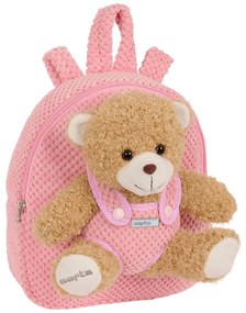 Παιδική Τσάντα Safta Αρκουδάκι Ροζ 23 x 27 x 7,5 cm
