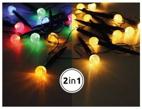Ηλιακό Κρεμαστό Φωτιστικό 2:1 20xLED RGB 0,06W Μαύρο ΙΡ44 36352-20 Globo Lighting-36352-20-Μαύρο 36352-20