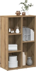 vidaXL Βιβλιοθήκη Artisan Δρυς 50x25x80 εκ. Επεξεργασμένο Ξύλο