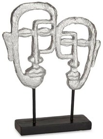 Διακοσμητική Φιγούρα Gift Decor Ασημί Πρόσωπο 27 x 32,5 x 10,5 cm