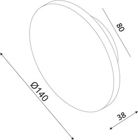 Απλίκα Τοίχου LED Aca Eclipse ZM1705LEDWLW Light Wood