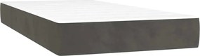 vidaXL Στρώμα με Pocket Springs 80 x 160 cm Σκούρο Γκρι
