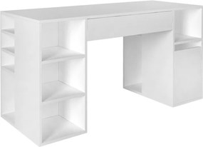 Γραφείο εργασίας Pontus Megapap χρώμα λευκό 145x60x74,4εκ.