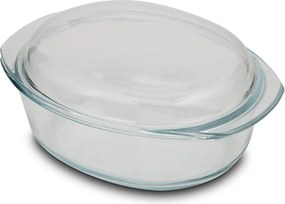 Σκεύος πυρίμαχο με καπάκι από γυαλί  3.5L