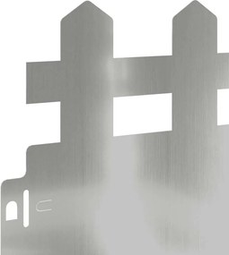 vidaXL Περιγράμματα γκαζόν 30 pcs 103 x 0,05 x 22 εκ Ασημί