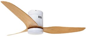 Ανεμιστήρας Οροφής Smart Alamo 102000510 Με Φως Dim Led 15W Και Τηλεχειριστήριο Φ137x45cm Natural-White itLighting Διάμετρος 137cm